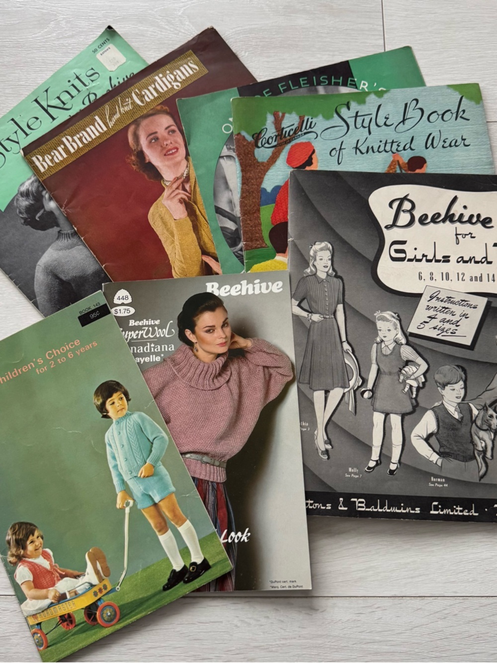 Vintage knitting patterns - women’s, men’s, children and toddlers